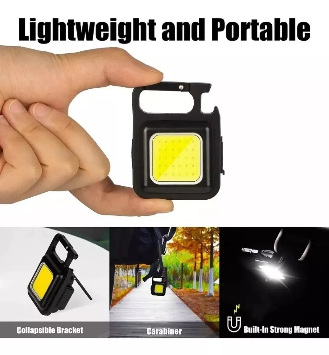 Mini Linterna Llavero Led Lampara Recarg